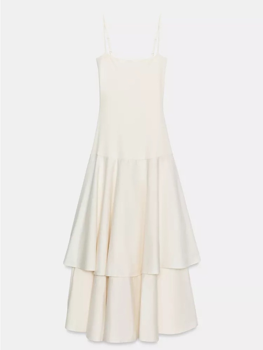 ZARA RUFFLED COMBINATION DRESS - Picture 6 of 9